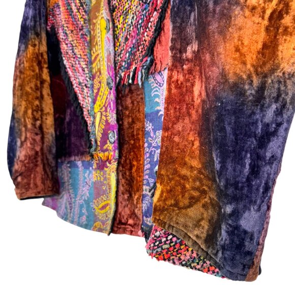 Anü by Natural | XL | Vintage Patchwork Jacket | Boho | Patchwork | Eclectic - Picture 11 of 16